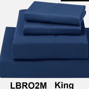 Bed Sheet Set 4 Piece 100% Egyptian Cotton Comfort 1000 Count Deep Pocke…